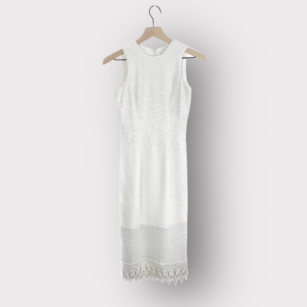 Dress The Population Alina Sequin Crochet Midi Dress - Picture 2 of 7